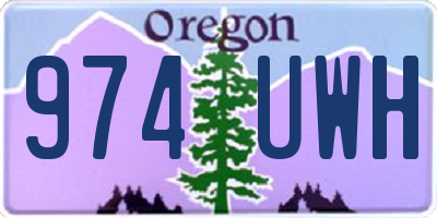 OR license plate 974UWH