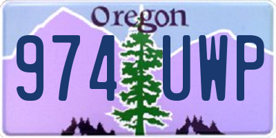 OR license plate 974UWP