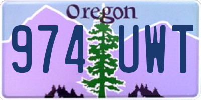OR license plate 974UWT