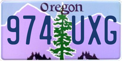 OR license plate 974UXG