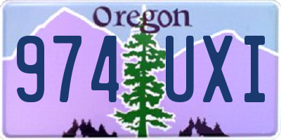 OR license plate 974UXI