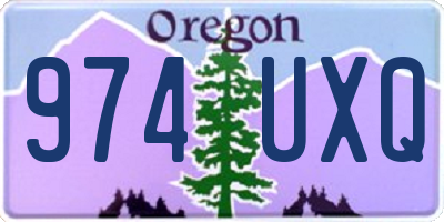 OR license plate 974UXQ