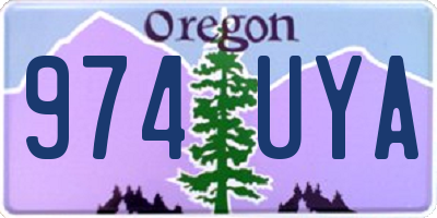 OR license plate 974UYA