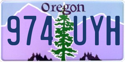 OR license plate 974UYH