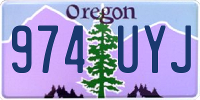 OR license plate 974UYJ