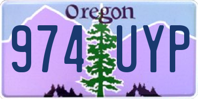 OR license plate 974UYP