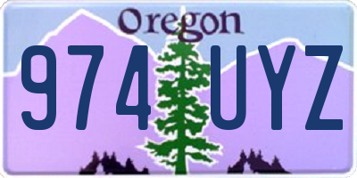 OR license plate 974UYZ