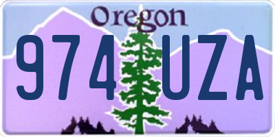OR license plate 974UZA