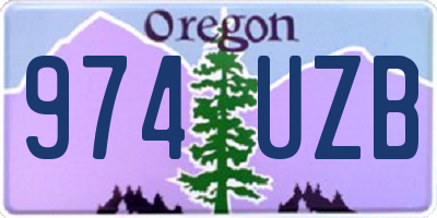 OR license plate 974UZB