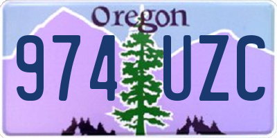 OR license plate 974UZC