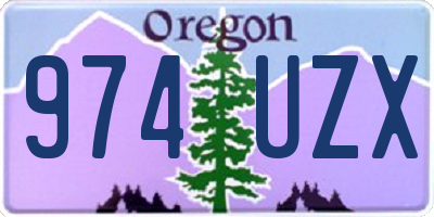 OR license plate 974UZX