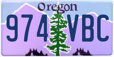 OR license plate 974VBC