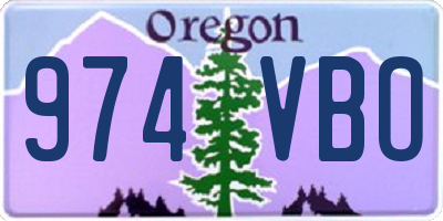 OR license plate 974VBO