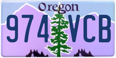 OR license plate 974VCB