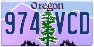OR license plate 974VCD
