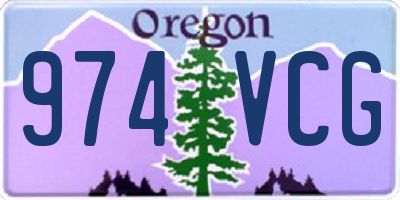 OR license plate 974VCG