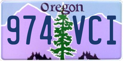 OR license plate 974VCI