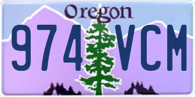 OR license plate 974VCM
