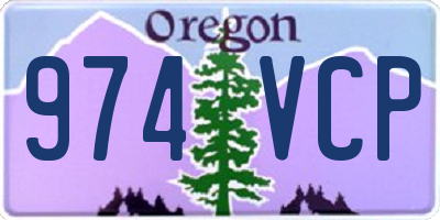 OR license plate 974VCP