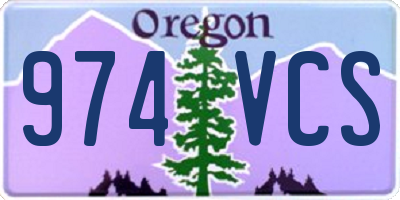 OR license plate 974VCS