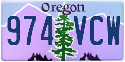 OR license plate 974VCW