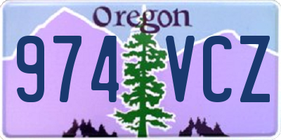 OR license plate 974VCZ
