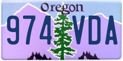 OR license plate 974VDA