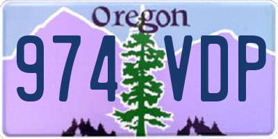 OR license plate 974VDP