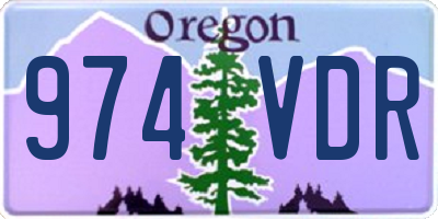 OR license plate 974VDR