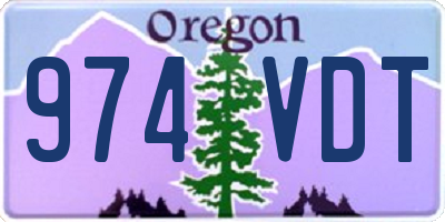 OR license plate 974VDT
