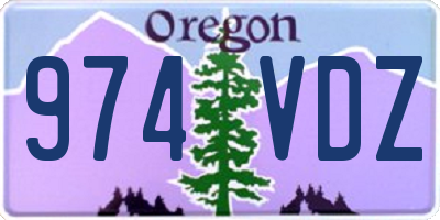 OR license plate 974VDZ