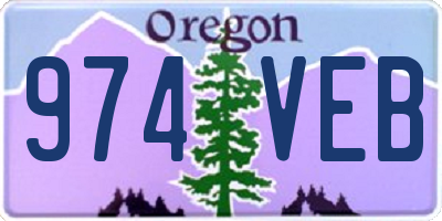 OR license plate 974VEB