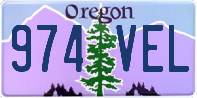 OR license plate 974VEL