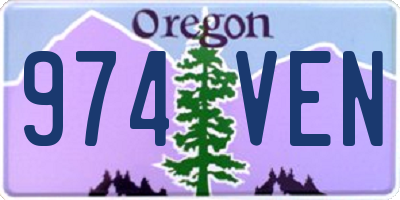 OR license plate 974VEN