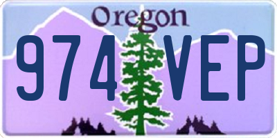 OR license plate 974VEP
