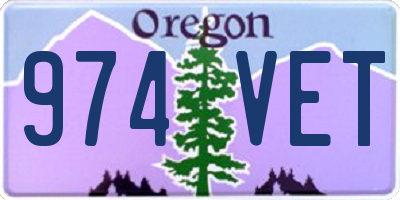 OR license plate 974VET