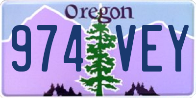 OR license plate 974VEY