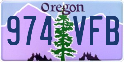 OR license plate 974VFB