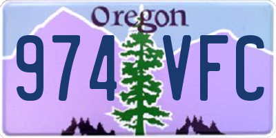 OR license plate 974VFC