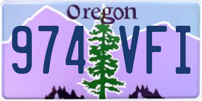 OR license plate 974VFI