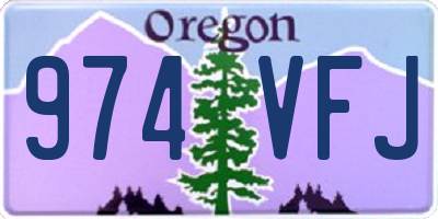 OR license plate 974VFJ