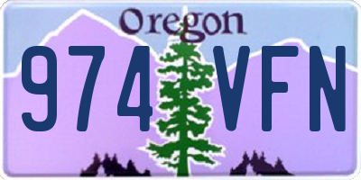 OR license plate 974VFN
