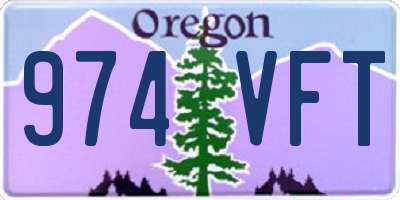 OR license plate 974VFT