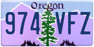 OR license plate 974VFZ