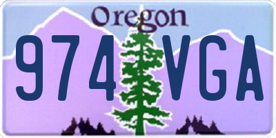 OR license plate 974VGA