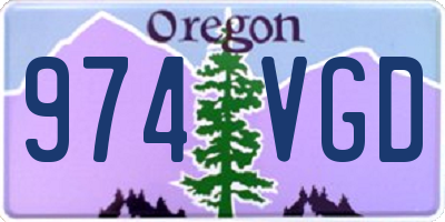 OR license plate 974VGD