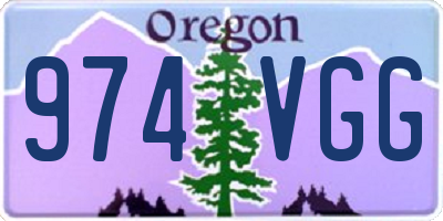 OR license plate 974VGG