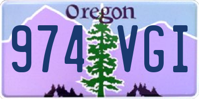 OR license plate 974VGI