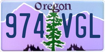 OR license plate 974VGL