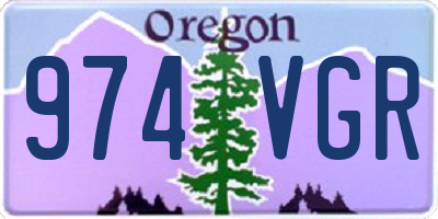 OR license plate 974VGR